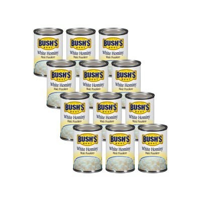 Bushs Best Golden Hominy, Tender Hominy Corn for Mexican Recipes, Soups, Pozole, Casseroles and Side Dishes, 15.5 Ounce (Pack of 12)