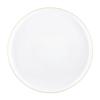 10 inch White Dinner Plates with Gold Rim Disposable, Elegant, Versatile Plates for Everyday Use, Parties, Desserts, and Special Occasions BPA-Free, Easy to Clean, and Stylish Tableware (40) view 1