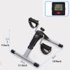 Aerobic Stepper Foldable Mini Fitness Equipment Exercise Bike, Under Desk Bike Pedal Trainer Portable Foot Bike Arm and Leg Venter Machine with LCD Displays Achilles Tendonitis Relief view 2