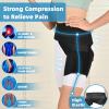 Tenbon Adjustable Hip Brace for Sciatica Pain Relief & Sacroiliac Support - Compression Wrap for Hamstring, Hip Flexor, Groin Injuries, Thigh Stabilizer - SI Joint Belt for Men & Women (L/Right) view 3