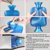 Hot Water Bag with Waist Cover Black Bears Leaf Warm Hot Water Bottle Belt Plush Double Hand Insert Wearable Water Bag Detachable Hot Bottle Pouch for Neck Shoulder Pain Relief view 4