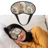 Alpacas Together Sleep Mask Soft Blackout Eye Mask with Adjustable Strap Comfortable Eye Shade Cover for Women Men Deep Rest Travel Work Home view 1