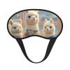 Alpacas Together Sleep Mask Soft Blackout Eye Mask with Adjustable Strap Comfortable Eye Shade Cover for Women Men Deep Rest Travel Work Home view 2
