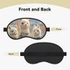 Alpacas Together Sleep Mask Soft Blackout Eye Mask with Adjustable Strap Comfortable Eye Shade Cover for Women Men Deep Rest Travel Work Home view 3