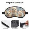 Alpacas Together Sleep Mask Soft Blackout Eye Mask with Adjustable Strap Comfortable Eye Shade Cover for Women Men Deep Rest Travel Work Home view 4