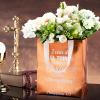 Talltalk 50 Pack Christian Gift Bags Bulk Church for Father's Day, Reusable Non Woven Bible Verse Tote with Handles, Religious Scripture Bag for Sunday School VBS Party Favor(Rose Gold,Medium) view 4