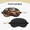 Old Truck Car Sleep Mask Soft Blackout Eye Mask with Adjustable Strap Comfortable Eye Shade Cover for Women Men Deep Rest Travel Work Home view 3