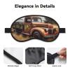 Old Truck Car Sleep Mask Soft Blackout Eye Mask with Adjustable Strap Comfortable Eye Shade Cover for Women Men Deep Rest Travel Work Home view 4