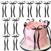 10pcs Black Bow Cake Topper Satin Bows Birthday Cake Toppers for Women Princess Cake Topper Cute Bowknot Cake Decorations Cake Bows Cake Decor Wedding Cake Decorating Kit Ribbon Bows for Gift Wrapping view 1
