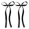 10pcs Black Bow Cake Topper Satin Bows Birthday Cake Toppers for Women Princess Cake Topper Cute Bowknot Cake Decorations Cake Bows Cake Decor Wedding Cake Decorating Kit Ribbon Bows for Gift Wrapping view 4