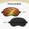 Poppies Field Yellow Brick Road Sleep Mask Soft Blackout Eye Mask with Adjustable Strap Comfortable Eye Shade Cover for Women Men Deep Rest Travel Work Home view 3