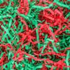Caleihd 1/2 LB Crinkle Cut Paper Shredded Filler Paper for Gift Baskets Gift Box Confetti Paper Shreds Decoration Stuffing for Birthday, Weddings, Anniversaries, Christmas Wrapping Red&Green view 1