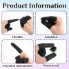 400 Pcs Black Finger Cots Large Finger Condoms Rubber Fingers Tip Covers Gloves Protectors Fingers Sleeve Thumb Cover for Handmade Crafting Painting view 4