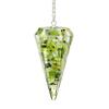 Amazing Gemstone Prehnite Orgone Crystal Pendulums for Divination and Dowsing Crystal Pendulum with True Pendulum Motion Spritual Crystal view 1