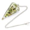 Amazing Gemstone Prehnite Orgone Crystal Pendulums for Divination and Dowsing Crystal Pendulum with True Pendulum Motion Spritual Crystal view 2