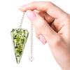 Amazing Gemstone Prehnite Orgone Crystal Pendulums for Divination and Dowsing Crystal Pendulum with True Pendulum Motion Spritual Crystal view 3