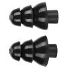 Miskall Black Ear Plugs, Reusable Noise Reduction Waterproof Swimming Earplugs with Filter view 3