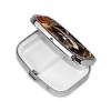 Pill Box Raccoon in The Fall Tree Hole Square Pill Case for Purse & Pocket 2 Compartment Medicine Pill Organizer Portable Travel Pillbox Medicine Vitamin Cod Liver Oil Storage Box view 3