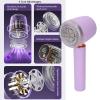 Fabric Shaver, Rechargeable Lint Shaver with Digital Display, Electric Portable Sweater Shaver with 6 Leaf Blades, 3 Speeds Lint Remover to Remove Pilling for Clothes, Couch, view 3