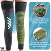 1 Pair Aicao Kneeca Acupressure Self Heating Knee Sleeve, Aicao Knee Protection for Warm, Ai cao Best Knee Brace For Women and Men, Relieve Knee Pain (Green,L (13.7" - 15.7 ")) view 2