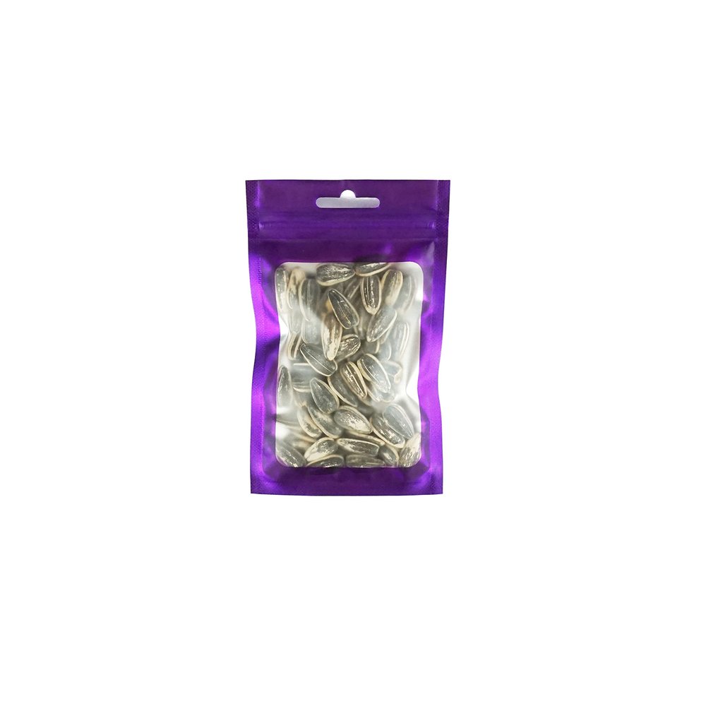 Purple with Window Flat Reclosable Storage Bags for Small Business, Bulk, Freeze Dried Candy, Party Favor, Beauty Wax Melt, Accessories Packaging Bags with Hang Hole (500, 3.94 inch x 5.91 inch)