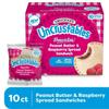 Uncrustables Peanut Butter and Raspberry Sandwich, 10 count (Frozen) - Pack of 3 (total 30 pieces) view 2