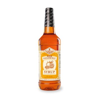 Fee Brothers Flavored Syrup Premium Cocktail, Coffee & Soda Drink Mixer for Home Bar and Beverage Recipes, Passion Fruit - Golden, 32 Fl Oz (1 Quart)