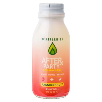 Replenish Beverages After Party | Recovery Drink | Passion Fruit Flavor | Post Party Hydration & Restoration | Trial Size / 2 FL OZ - 1 Pack