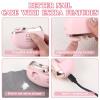 3 in 1 Electric Nail Clippers for Adults, Automatic Nail Grinder for Women Electric Nail Trimmer with Nail File Nail Buffer, Electric Toenail Clippers for Adults with Light Nail Filer Electric(Pink) view 4