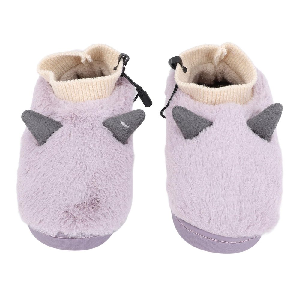 Heated Slippers for Women USB Electric Heating Booties with 3 Heat Levels Microwavable Washable Winter Foot Warmers for Indoor Use