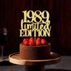 Limited EDITION 1989 cake topper 37th birthday happy birthday cake topper men and women cheer 37 years old handmade gold glitter cake decoration (1989) view 4