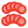 10pcs Silicone Stethoscope Protective Head Cover Easy to Install and Flexible for Doctors Nurses and Medical Students Red Color view 1