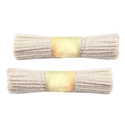 2 Bundles Pipe Cleaners Hard Bristle 100 Count Beige