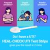 HEAL-CHECK 3 Pack UTI Test Strips, Urinary Tract Infection Test Kit for Women Men, Accurate Result in 2 Minutes, Monitor Bladder Health at Home, Clinically Tested, Easy to Grip, Individually Wrapped view 2