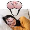 Pink Giraffe Sleep Mask Soft Blackout Eye Mask with Adjustable Strap Comfortable Eye Shade Cover for Women Men Deep Rest Travel Work Home view 1