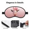 Pink Giraffe Sleep Mask Soft Blackout Eye Mask with Adjustable Strap Comfortable Eye Shade Cover for Women Men Deep Rest Travel Work Home view 4