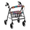 Maiyoinou Hippie Flower 2 Pcs Rollator Walker Accessories Seat Cover for Senior and Adults Removable Durable Walker Accessories Rollator Seat and Back Rest Covers view 1