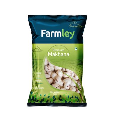 Farrmley Premium Phool Makhana Lotus Seeds (Makhana) - 250g Pack