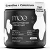 Moo Juice Colostrum Powder with Creatine Monohydrate | 2000mg Grass-Fed Bovine Colostrum + 5000mg Creatine | Bloat-Free Performance Combo | Unflavoured 6.3oz view 1