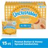 Uncrustables Sandwich, Peanut Butter & Honey Spread, 15 count - Pack of 3 (total 45 pieces) view 2