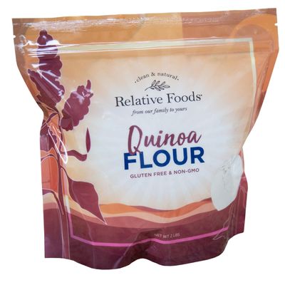 Relative Foods Quinoa Flour 2 lb | Naturally Gluten Free, Non-GMO | Finely Milled Ancient Grain | Plant-Based Flour for Baking and Cooking.