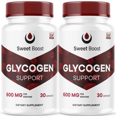(2 Pack) SweetBoost Glycogen Support Capsules, SweetBoost Glycogen, SweetBoost Glycogen Support, SweetBoost Glyco Support, SweetBoost Glycogen Support Supplement Pills, 60 Capsules For 2 Months