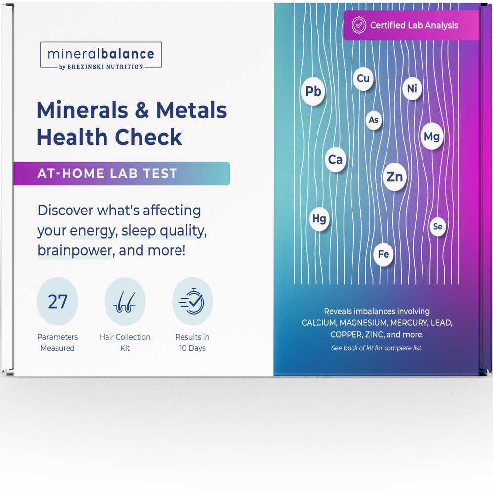 MineralBalance Hair Tissue Mineral Analysis (HTMA)At-Home Test Kit for Fatigue, Anxiety, Sleep & Digestive IssuesTests 20 Minerals & Heavy Metals Including Magnesium & ZincFull Lab Report Included