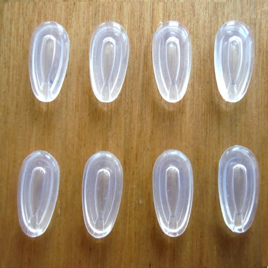 2 4 5 8 10 - Pairs Nose Pads Nose Pieces Replacement for Oakley Holbrook Metal,Feedback,Blender,Deviation ..Push in Silicone Comfort Air Cushion Flexible Part Multi Selection... (4 Pairs)