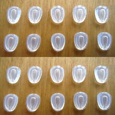 10 Pairs Nose Pads Nose Pieces Replacement for Oakley Holbrook Metal,Feedback,Blender,Deviation ..Push in Silicone Comfort Air Cushion Flexible Part Multi Selection... (10 Pairs)