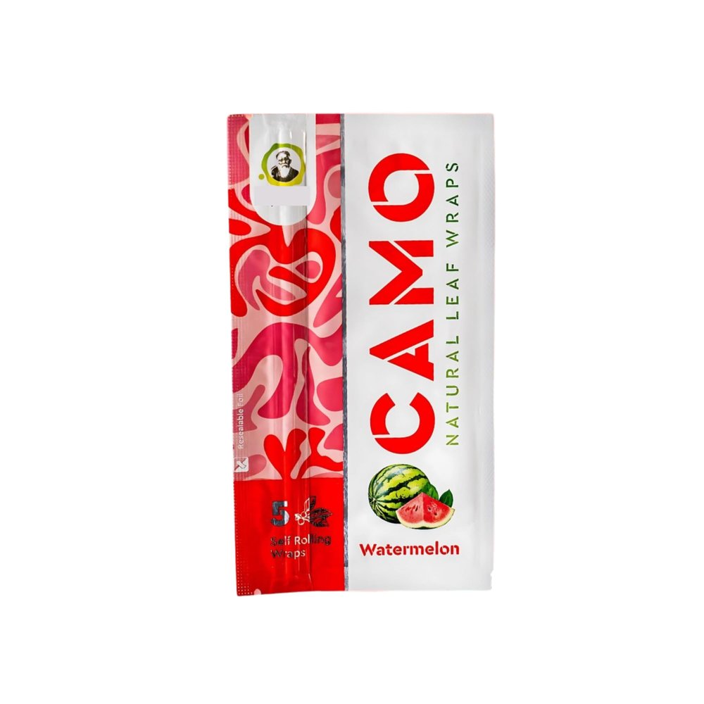 Afghan Natural Leaf Camo Wraps - Offical Camo Cones sticker included (Watermelon - 6 Pack)