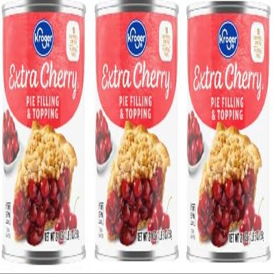 Extra Cherry Pie Filling & Topping (Pack Of 3 Cans) 21 oz