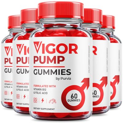 (5 Pack) Vigor Pump Gummies, Vigor Pump Gomitas, VigorPump Advanced Strength Formula for Overall Wellness Support, Vigor Pump Gummies Maximum Performance Blend Vigor Pump Gummy Made USA (300 Gummies)
