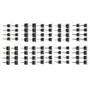 80Pcs High Heel Tip Protectors Multi Size TPU Shoe for Women, Replacement Stoppers Repair & Noise Reduction view 1