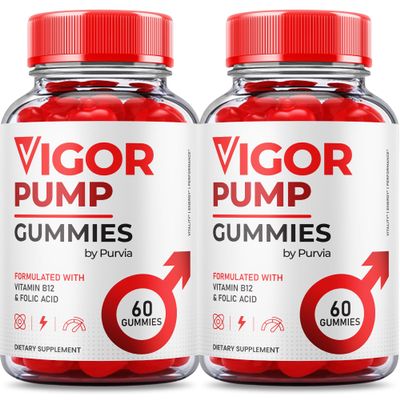 (2 Pack) Vigor Pump Gummies, Vigor Pump Gomitas, VigorPump Advanced Strength Formula for Overall Wellness Support, Vigor Pump Gummies Maximum Performance Blend Vigor Pump Gummy Made USA (120 Gummies)